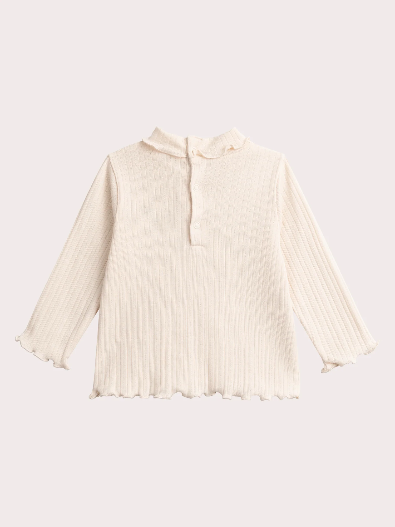 Sous-pull pêche clair pour bébé fille – Image 3