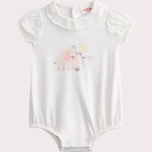 Body écru pour bébé fille