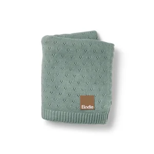 Couverture en pointelle Pebble Green - Elodie Details