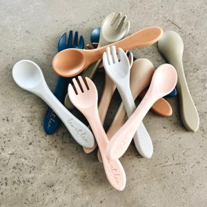 Silicone Spoon, small, Dusty Rose