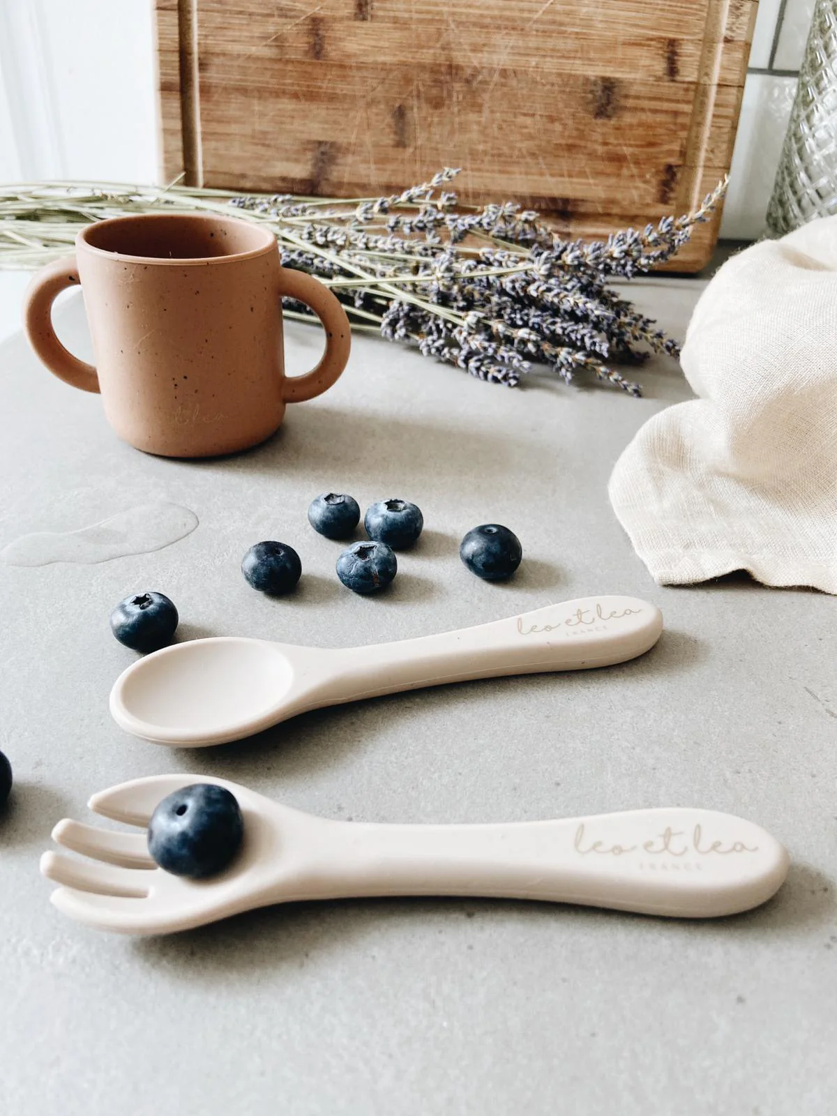 Silicone Spoon, small, Beige