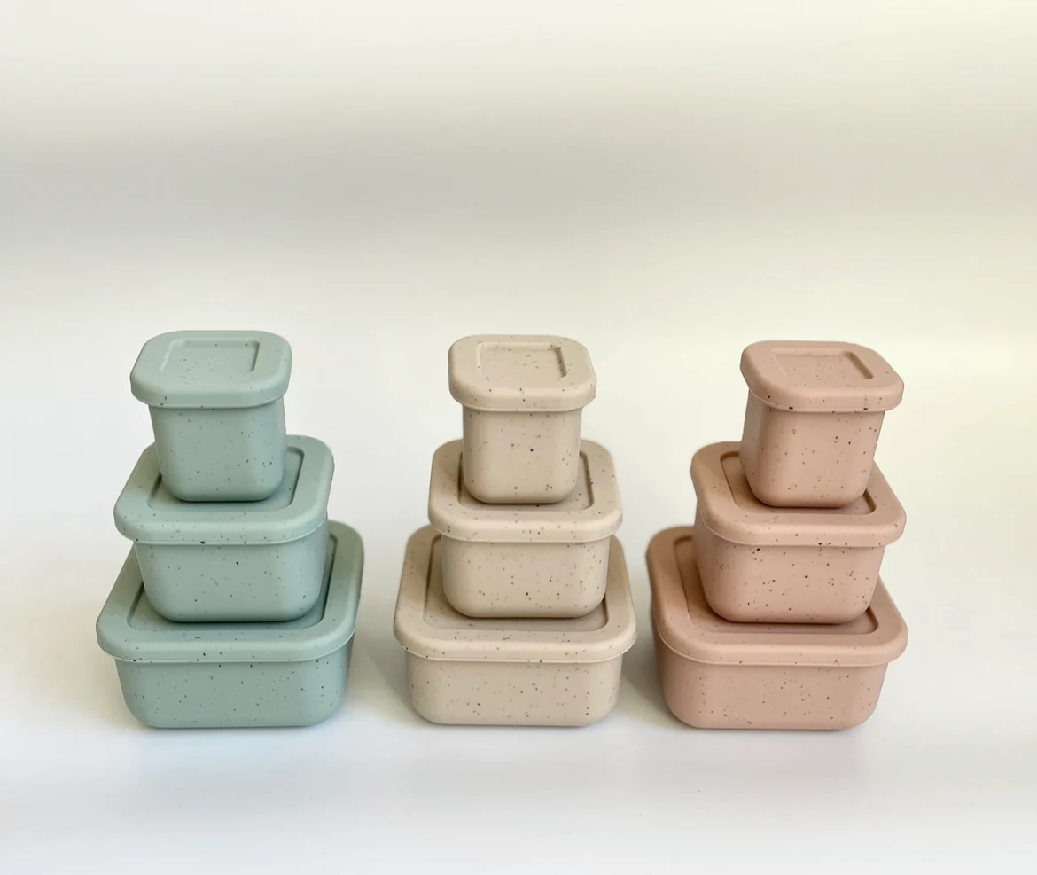 Snack Box, 3 pcs, Shell, Rosewood – Image 3