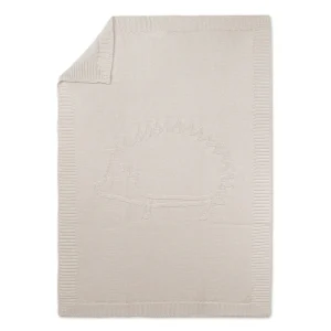 Couverture Léon le Hérisson en laine Tartine et Chocolat Beige