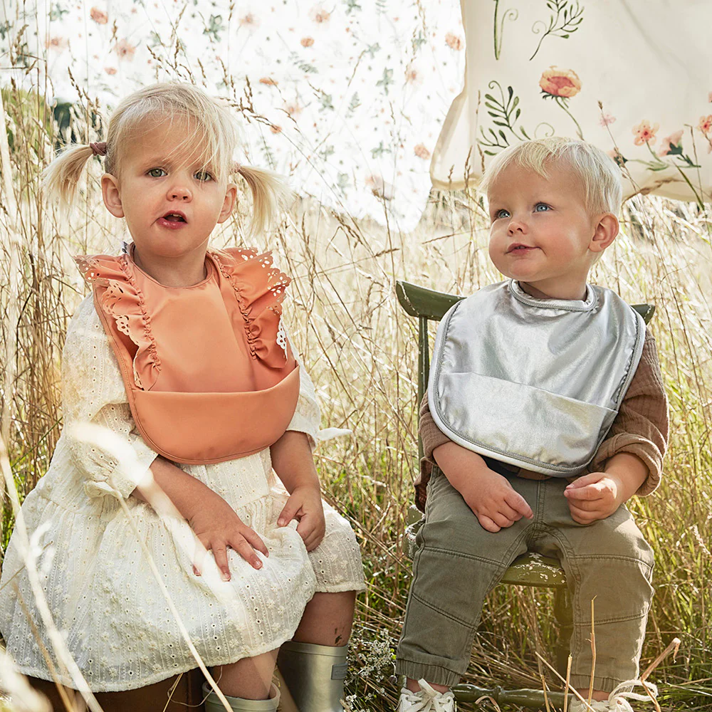 Bavoir Repas Stone Silver - Elodie Details – Image 3