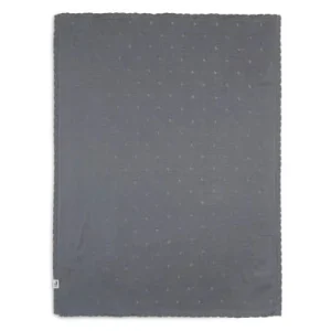 Couverture tricot - Grise - PROMO