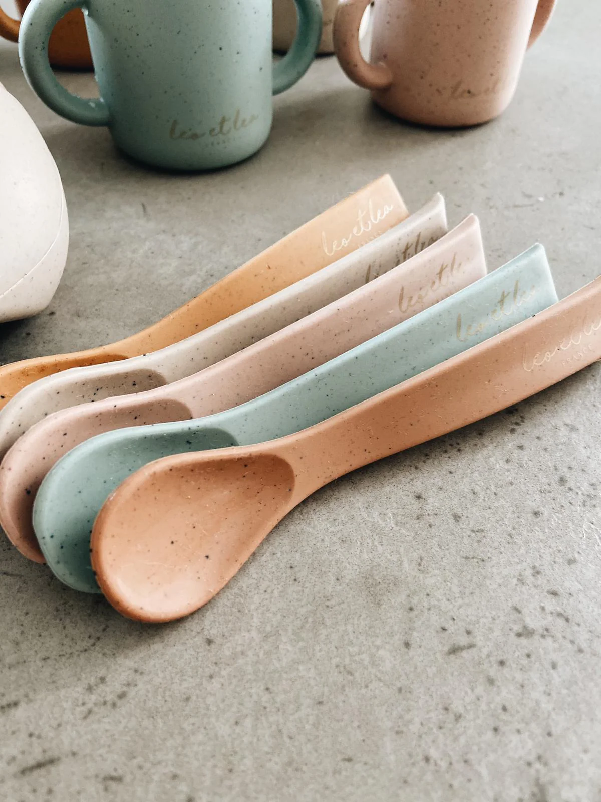 Silicone Spoon, Shell Collection, Beige – Image 2
