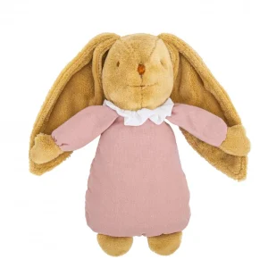 Doudou Lapin musical vieux rose Trousselier