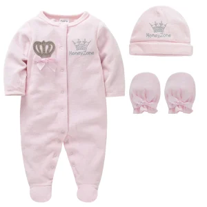 Ensemble Pyjama, Chapeau et Moufles, pour Bébé