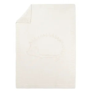 Couverture Léon le Hérisson en laine Tartine et Chocolat Naturel